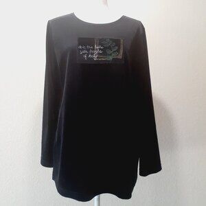 Coconut Bay Velour Xmas Pop-Over Top